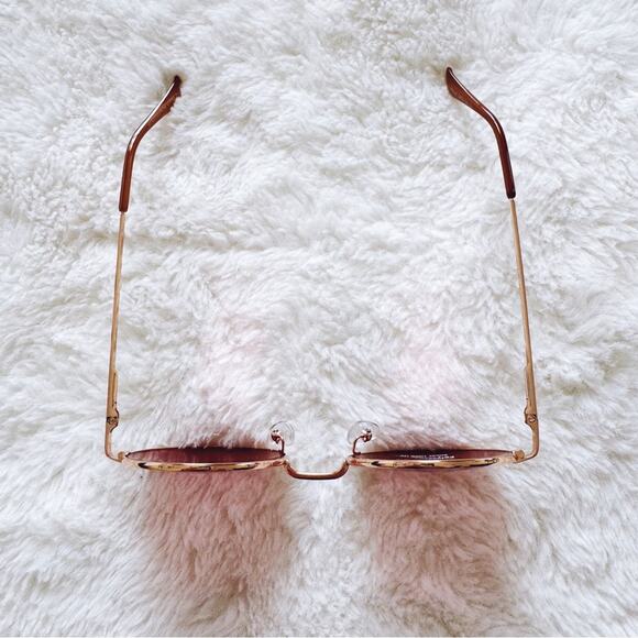 Harper Rose Gold Round Lens Sunglasses - Picture 4 of 10